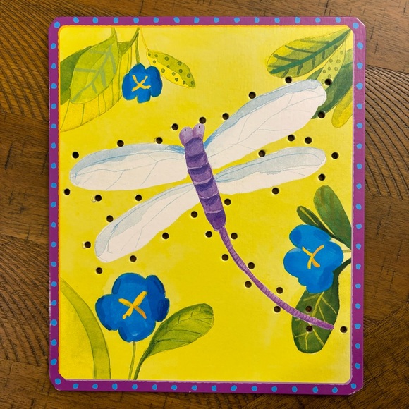 eeBoo lacing cards Friendly Bugs, discontinued, Y2K. 5 bright cards and laces. - Picture 5 of 11